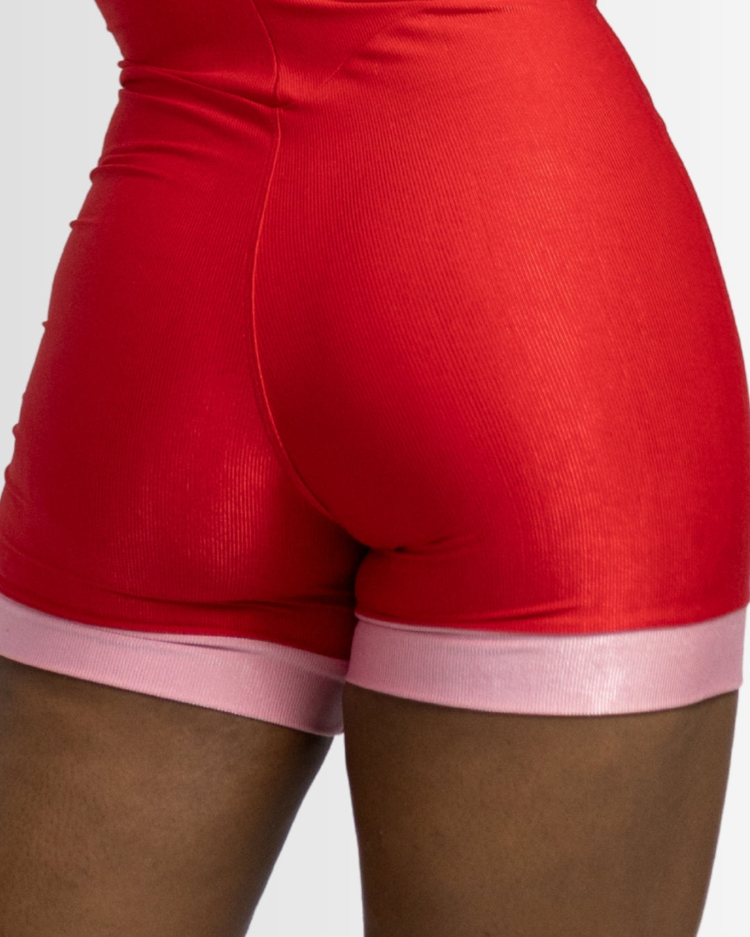 Macaquinho Bliss Vermelho e Rosa